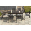 Garden plastic wood folding dining sets table and chairs balcony chairs